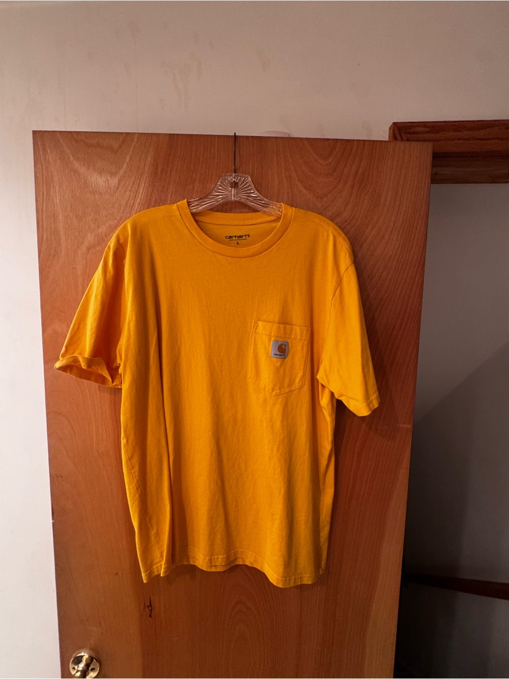 Carhartt WIP Men’s Yellow Pocket T‑Shirt